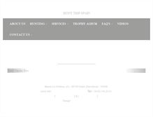 Tablet Screenshot of hunttripspain.com